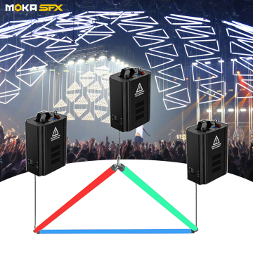 MOKA MK-LB02 Multiple DJ Stage XL Winch LED Kinetic Pixel Tube Light for Event Kinetic Triangle Rods Lighting