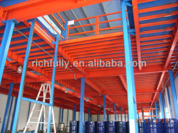 Steel H beams used Mezzanine Rack with long span structure