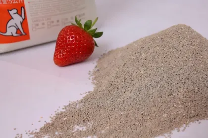Mixed Size Strawberry Scented Deodorizing Colored Balls Of Bentonite Cat Litter