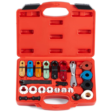 22-Piece Line Disconnect Tool Kit for A/C Fuel Line & Transmission Systems - Compatible with Ford, Chevy, GM, and More