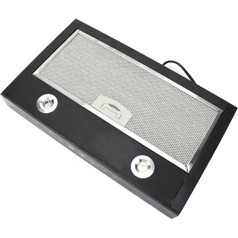 Apartment Kitchen Under Cabinet Range Hood 3 Speed Adjustable with Touchable Screen LED Light Cooking Range Hood