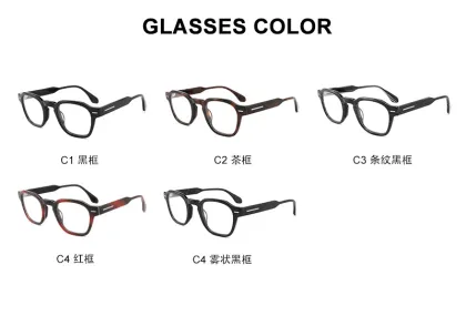 Handmade Acetate Round Glasses Frame for Women