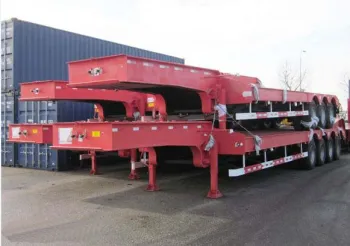 4 axle 100Ton semi low loader trailer