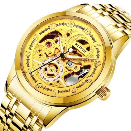 Golden Watch Men's Top Brand Luxury Luminous Mechanical Watch