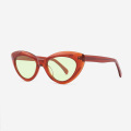 Retro Cateye Acetate Female Sunglasses