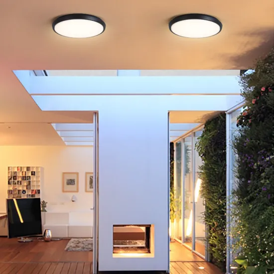 Outdoor IP65 Waterproof Die Cast Aluminum Round LED Wall Lamp for Balcony Ceiling