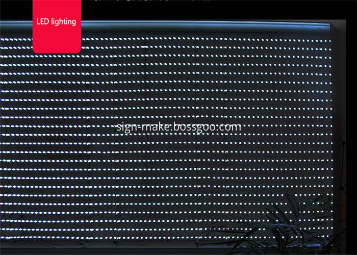 LEDs of frameless fabric light box