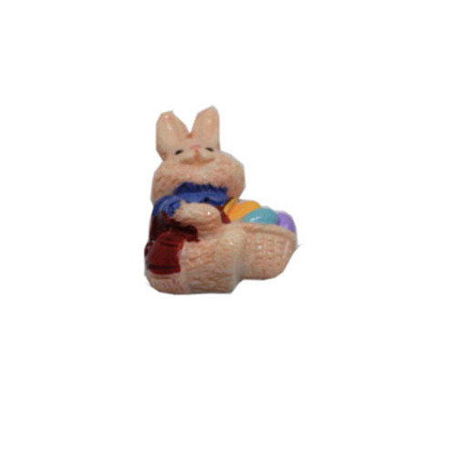 Neuheiten Harz Miniaturen für Ostern 3D Kaninchen Handwerk für Brosche Herstellung Zubehör