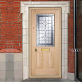 Semi Solid Wooden Fireproof Models Front Doors