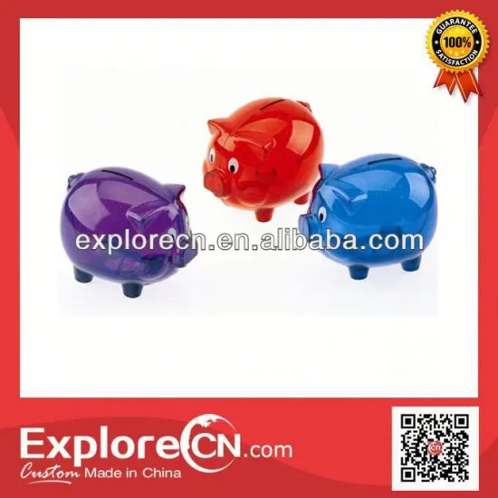 Kids transparent piggy money box