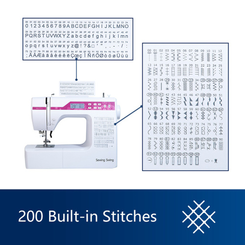 Οικιακή ραπτομηχανή Automatic Needle Threader Display LCD 2,0&quot;.