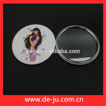 Single Face Tin Round Make Up Small Mirror