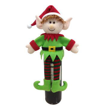 Christmas magic elf wine bottle cover bag