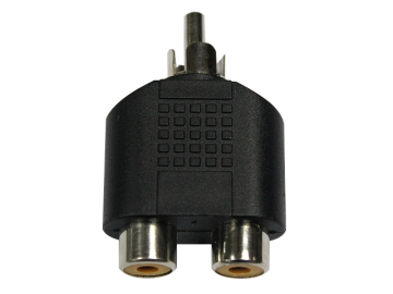 3.5mm Port 1RCA to 2 RCA Adapter Female to Male F to M RCA Connector