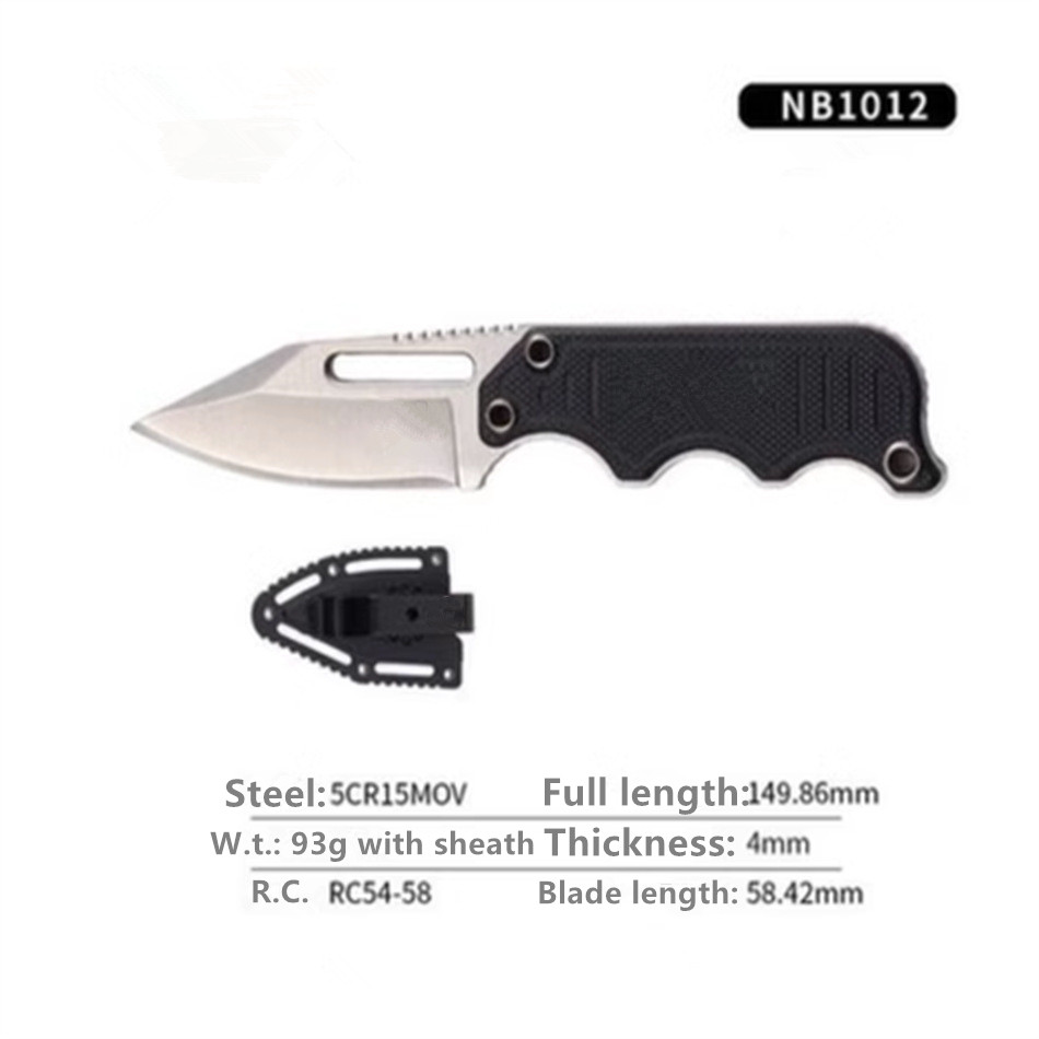 High Quality Compact Camping Fixed Blade Knives Sog Pocket Knife Tactical With Hard Sheath And Adjustable Clip