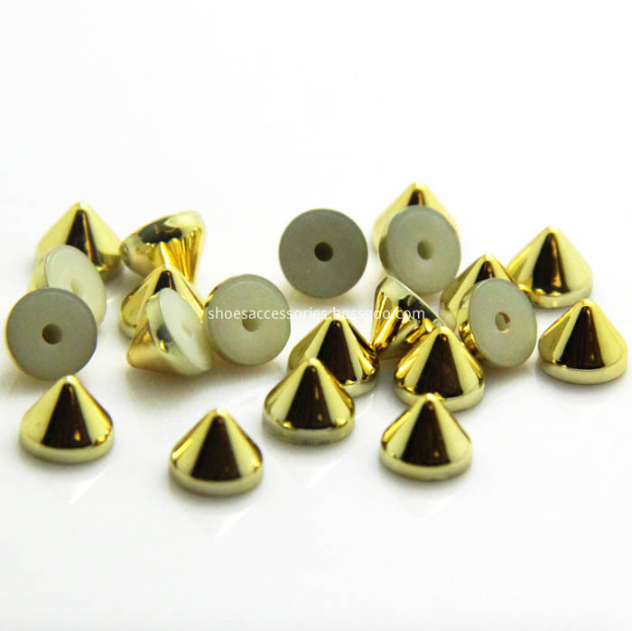 Cone Studs in Gold Tone