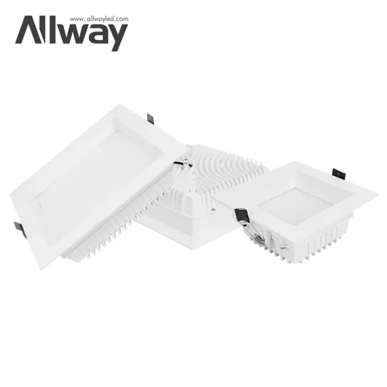 ALLWAY Commercial Wall Washer Down Light: Anti-Glare, Aluminum Recessed, Dimmable, LED Slim Downlight