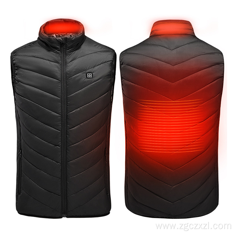 Two-zone smart heating in winter vest