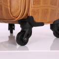 New design waterproof PU travel suitcase