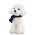 Juguete de peluche de cachorro de lujoso, perro blanco, perro blanco