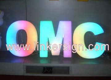 RGB full color vacuum forming acrylic LED channel letter