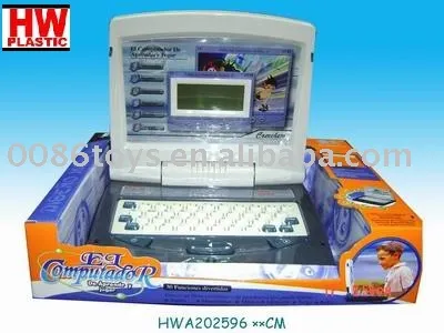 various toy computer in Spanish