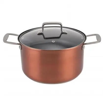 6pcs copper color cookware set baking pans