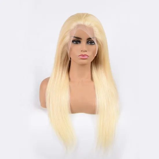 Professional High Quality 13*4 613# Lace Front Real Natural  Human Hair Wigs