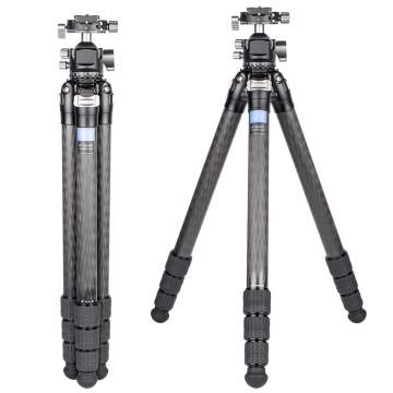 129cm Professional Carbon Fiber Video Camera Tripod with Low Profile Ball Head