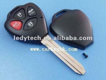 Top quality Toyota 3+1 buttons remote key shell no logo,smart control key blank