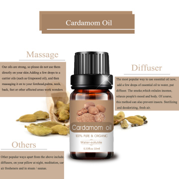 Cardamomo de aromaterapia personalizada óleo essencial para clareamento