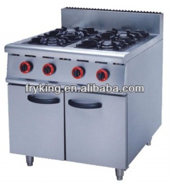 Kitchen equipment 4 burners gas cooking range