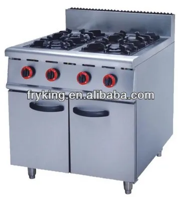 Kitchen equipment 4 burners gas cooking range