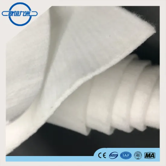 White Color and Sponbonded Polyester Material Nonwoven Polyester geotextiles