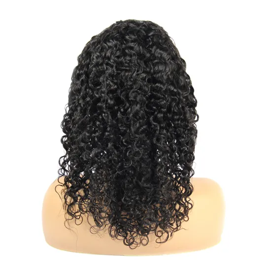 Natural hairline and Swiss lace water wave full lace wig