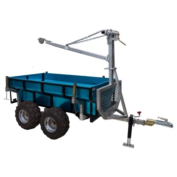 1420kg Log Capacity ATV Trailer with Box and Crane