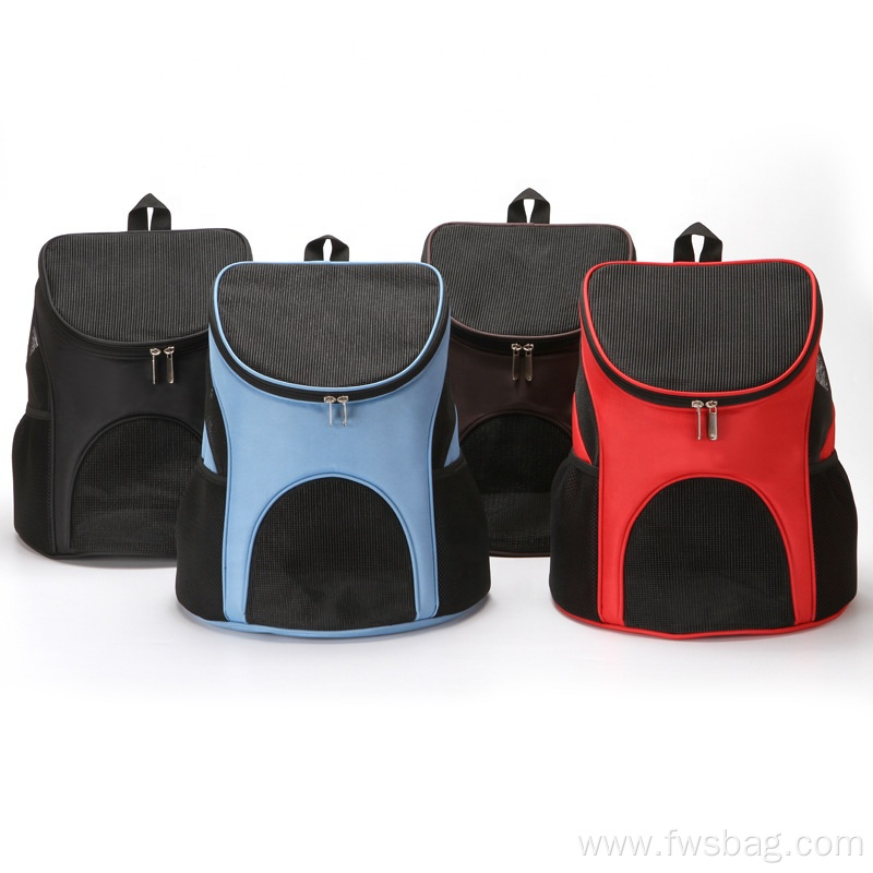 2022 Outdoor Pet Carrier Backpack Pet Carrier Bag Backpack Double Shoulder Mesh Travel Bag For Small Dogs Cats Pet Supplies