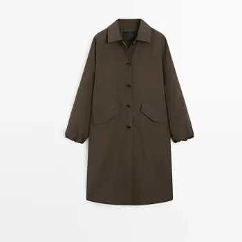 Women's casual versatile British outdoor style long windbreaker jacket