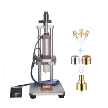 Pneumatic Manual Perfume Bottle Capping and Sealing Machine