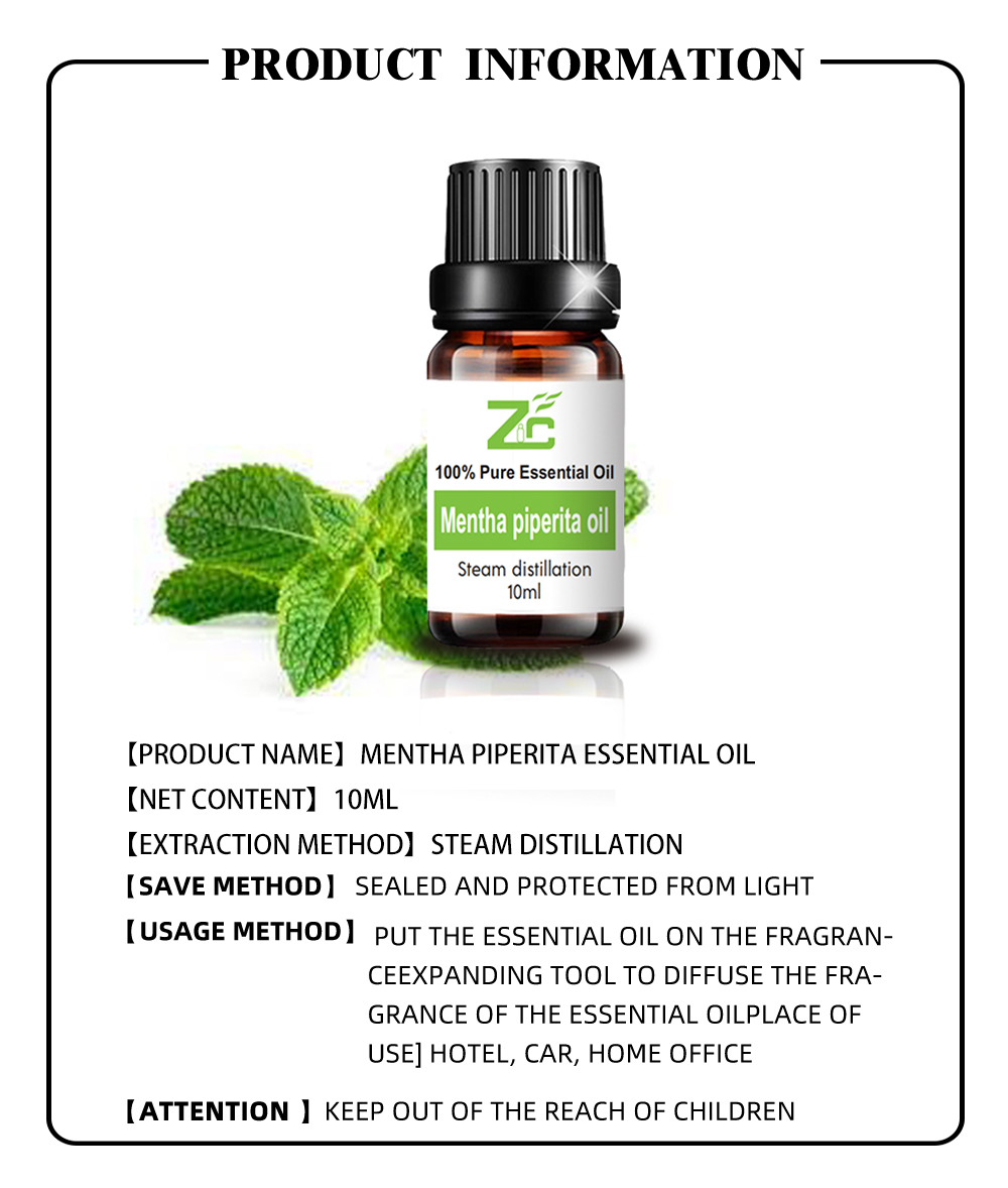 Organic Mentha Piperita essential Oil Mint Oil Bulk