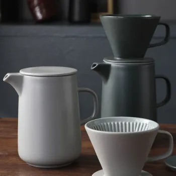 Hand-Drip Ceramic Coffee Set: Hand-Brew Kettle & Filter Cup Dripper Coffee Maker