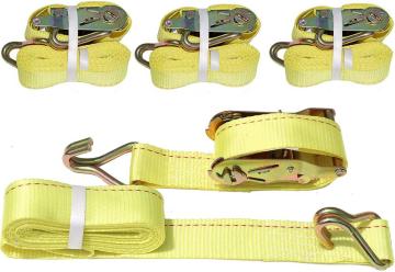 Double J Hook Strap with Ratchet Tie Down
