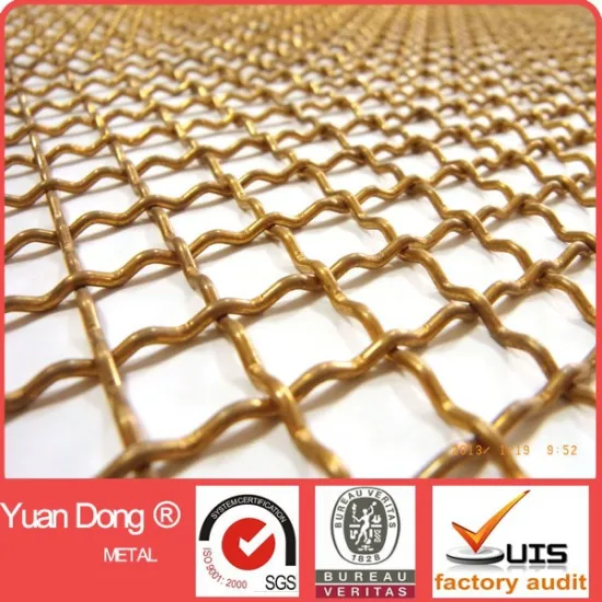 Copper Crimped Square Wire Mesh