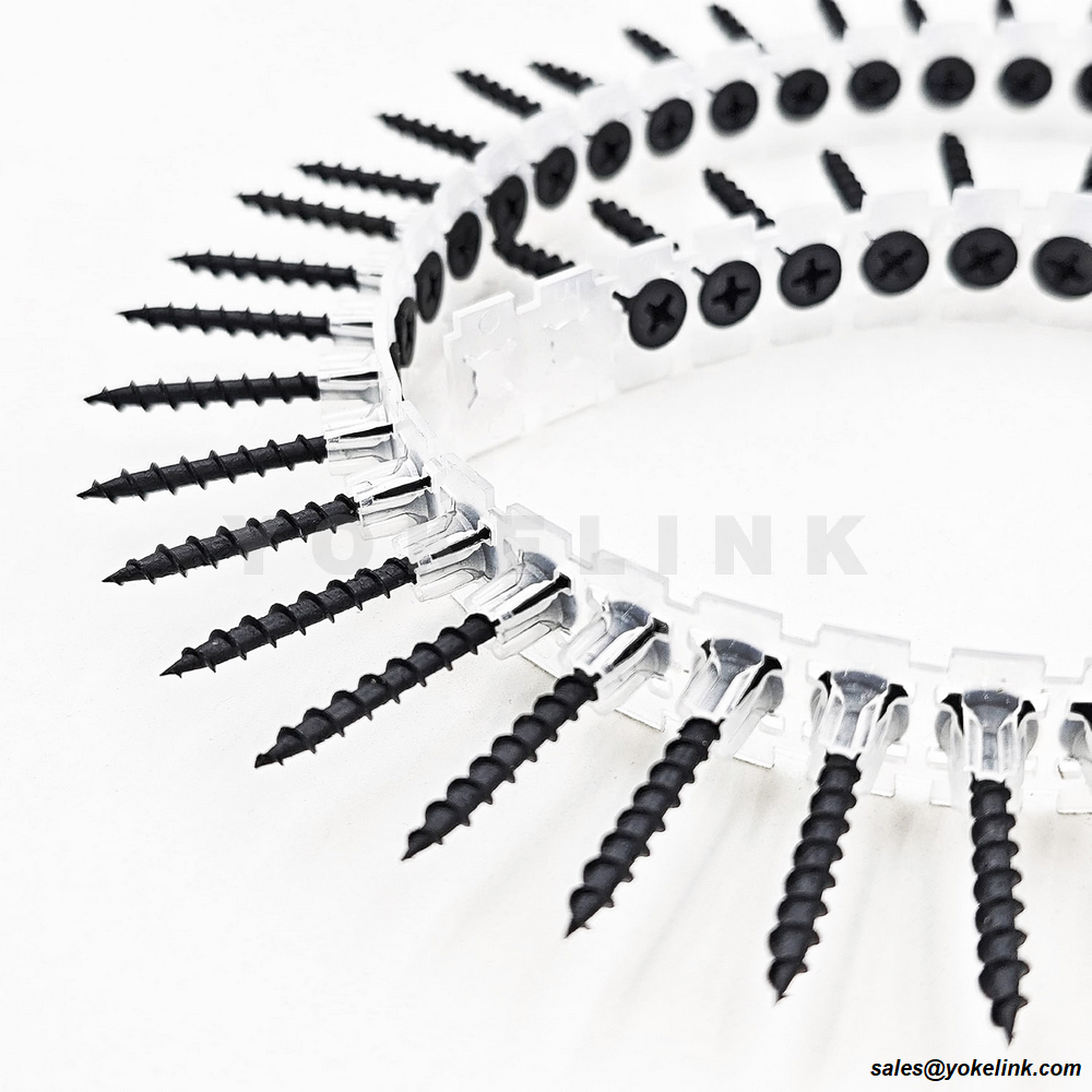 M3.5 M3.9 fekete durva/finom menetes sorba rendezett gipszkarton csavarok 25mm 35mm 65mm