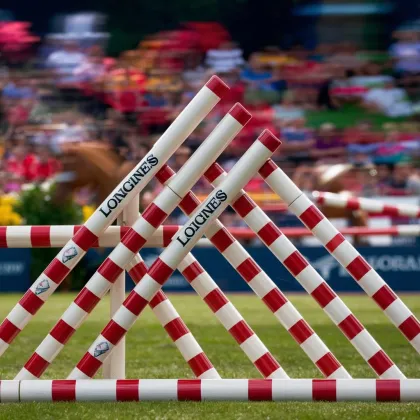 Longines FEI Standard Equestrian Obstacle Poles Supplier: Aluminum, Woods, HDPE