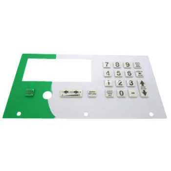 Hard epoxy coated silicone keypad