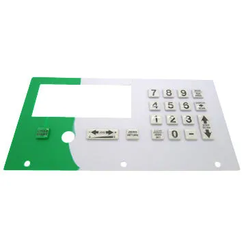 Hard epoxy coated silicone keypad