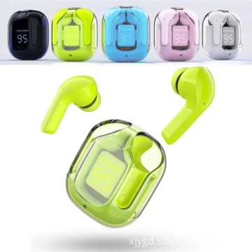 BT30 Transparent Digital TWS Bluetooth Headphones with Heavy Bass and Copper Ring Horn