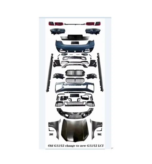 BMW 7 Series Bumper Facelift Conversion: Old G11/G12 PRE-2016-2018 to New G12 LCI MT Body Kit 2019-2022