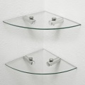 10mm 12mm Clear Tempered Corner Shelf Glass Panel